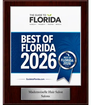Best of Florida 2026 plaque awarded to Mademoiselle Hair Salon